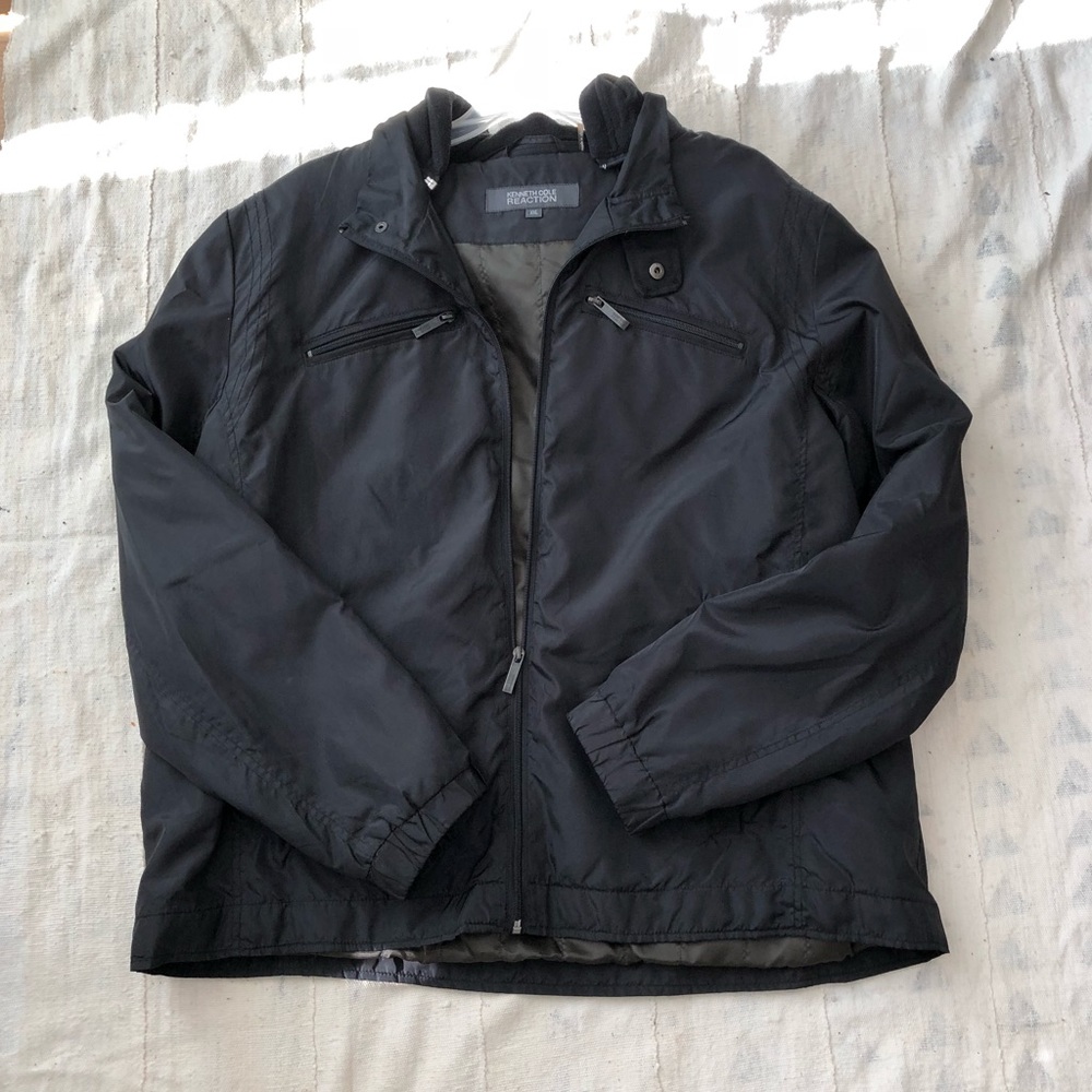 Kenneth Cole Reaction Men’s Jacket Fleece Hood - Picture 4 of 8